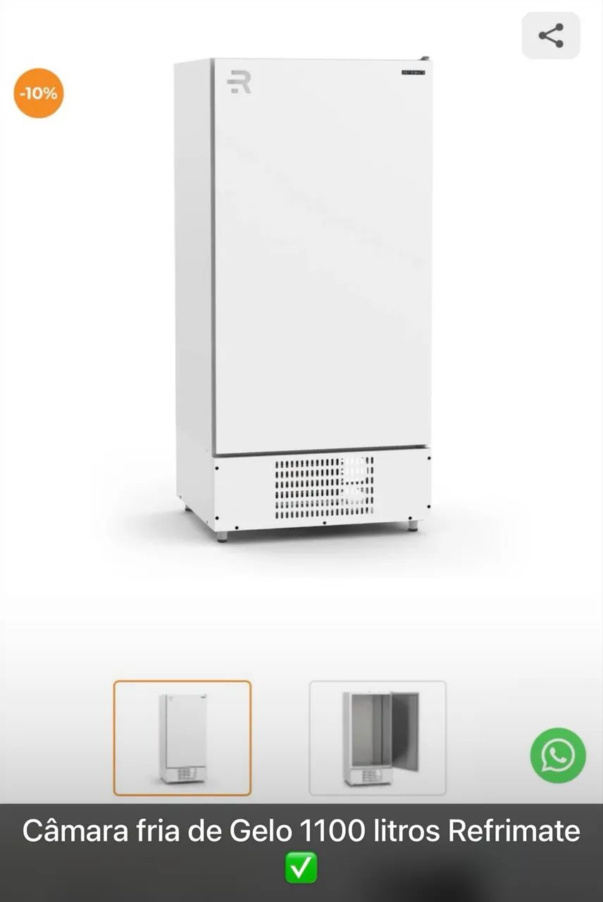 Câmara Fria pra Gelo Refrimate