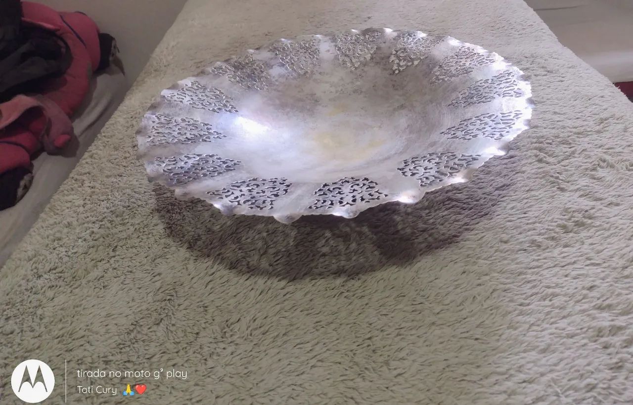 Vendo centro de mesa antigo de prata  - Foto 2