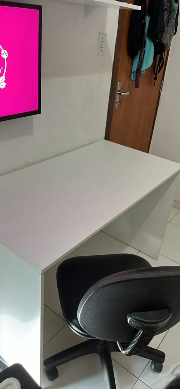 Mesa Branca Para Escritório  - Foto 3