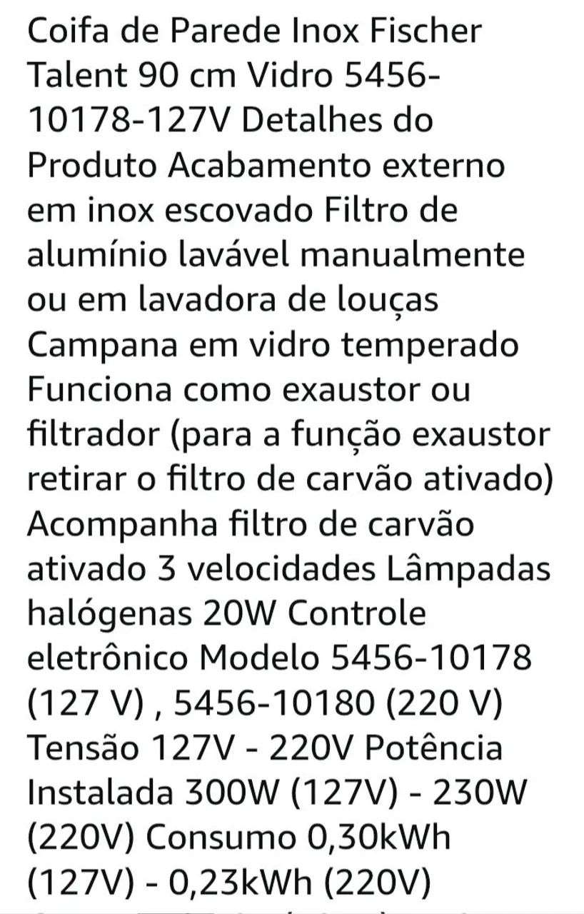 COIFA DE PAREDE - Foto 5