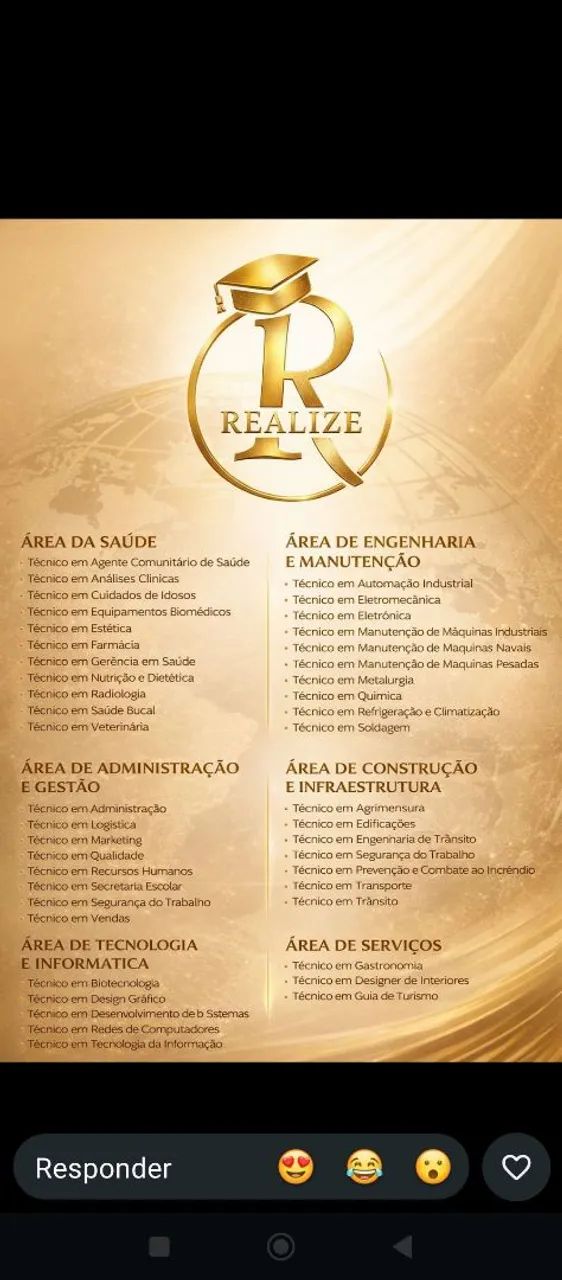 Cursos Superiores, Técnicos