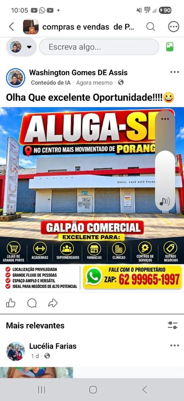 GALPÃO NO CENTRO DE PORANGATU