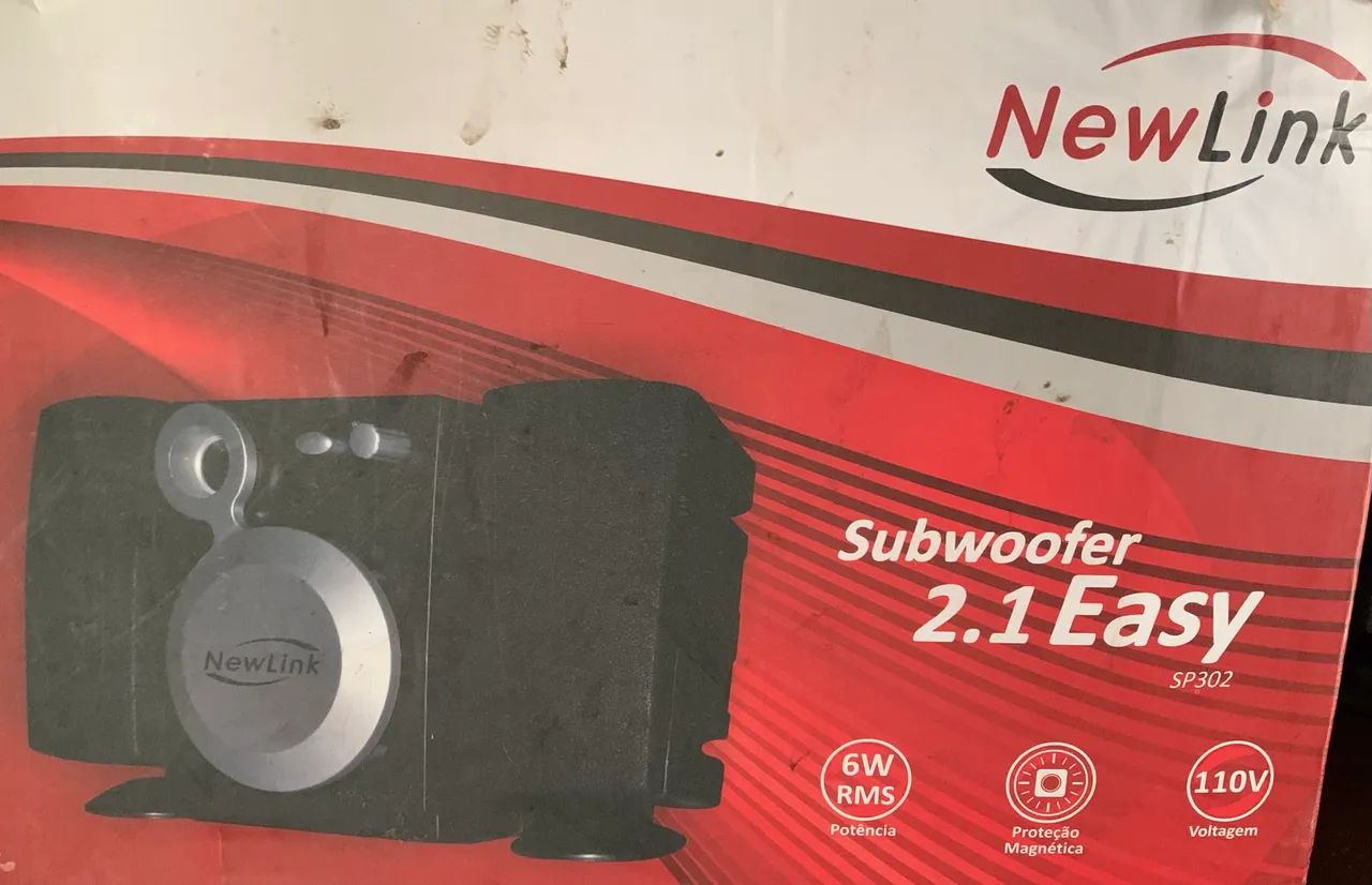 Caixinha de som New Link 2.1 Easy 6w rms  - Foto 3