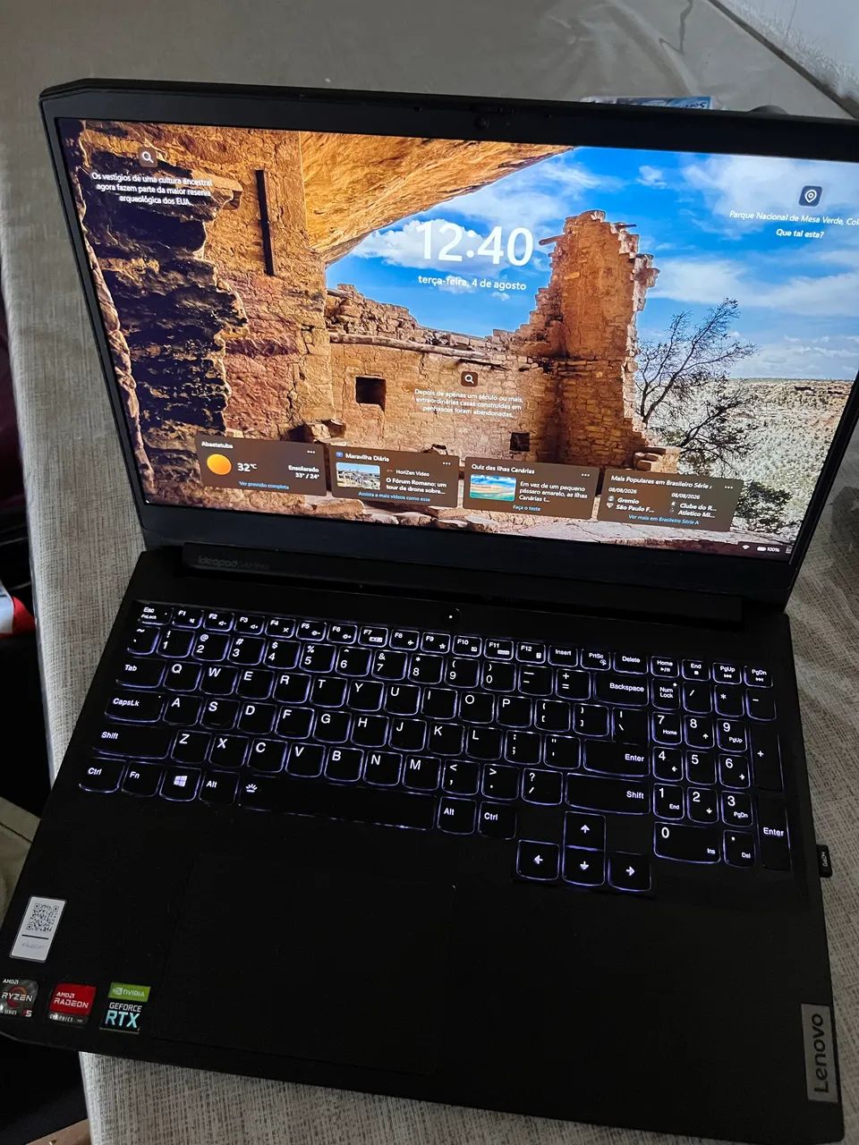 Notebook gamer Lenovo ideapad gaming 3 | ryzen 5 | 16 GB ram | rtx 3050TI | 120hz