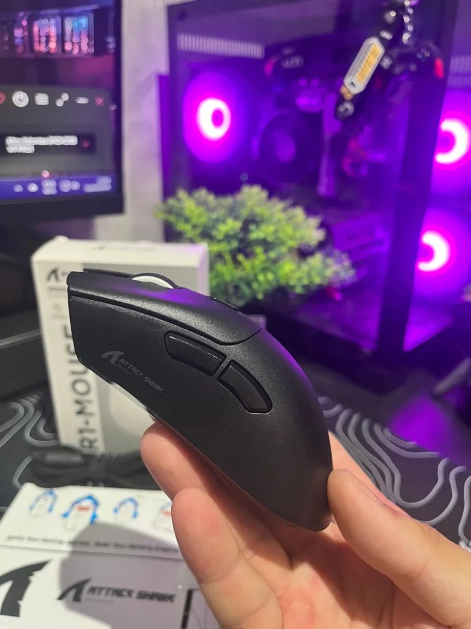 Mouse Attack Shark R1 Gamer  - Foto 2