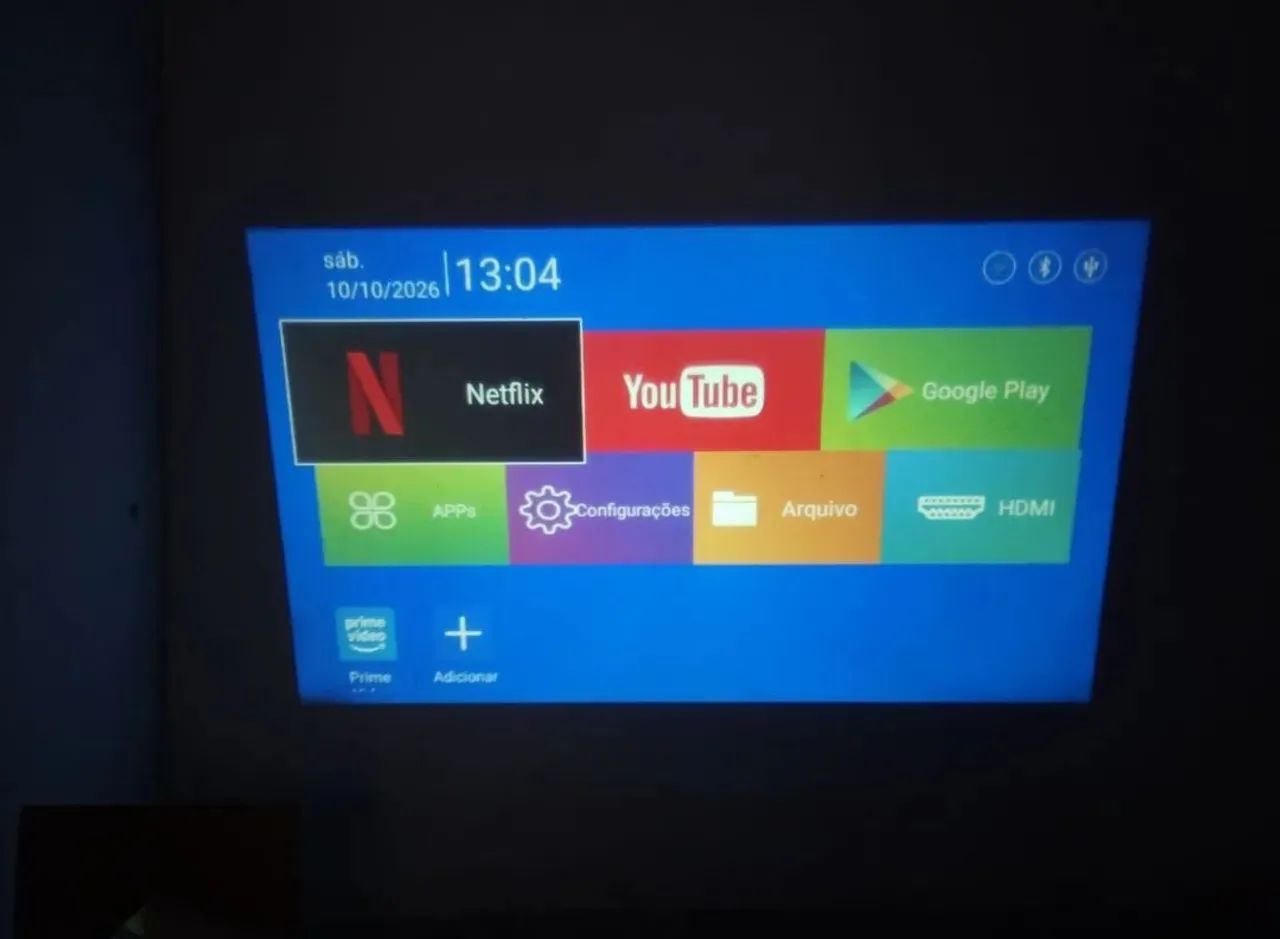 Projetor Smart Android HD H3000 120 polegadas  - Foto 3