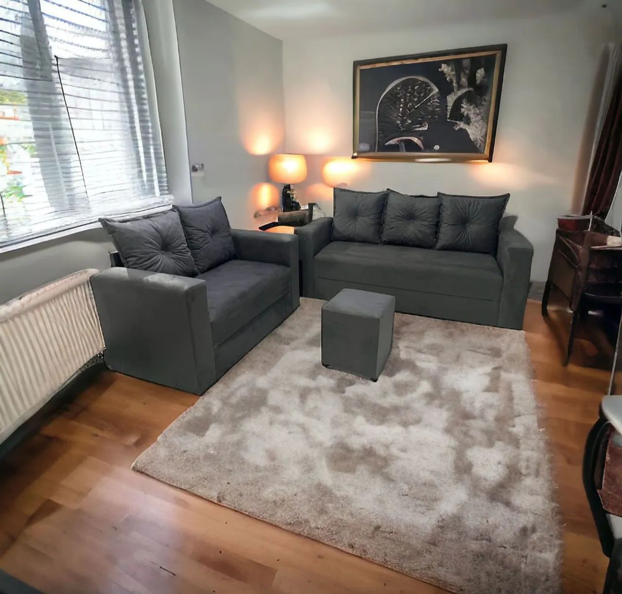 DOIS SOFÁS, 5 LUGARES no total, preço EXTRAORDINÁRIO! - Foto 4