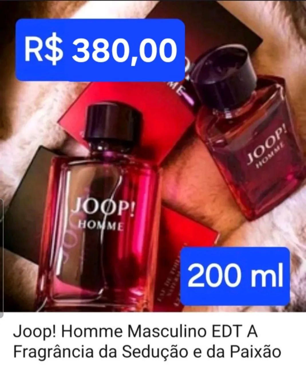 JOOP! HOMME MASCULINO EDT 200ML