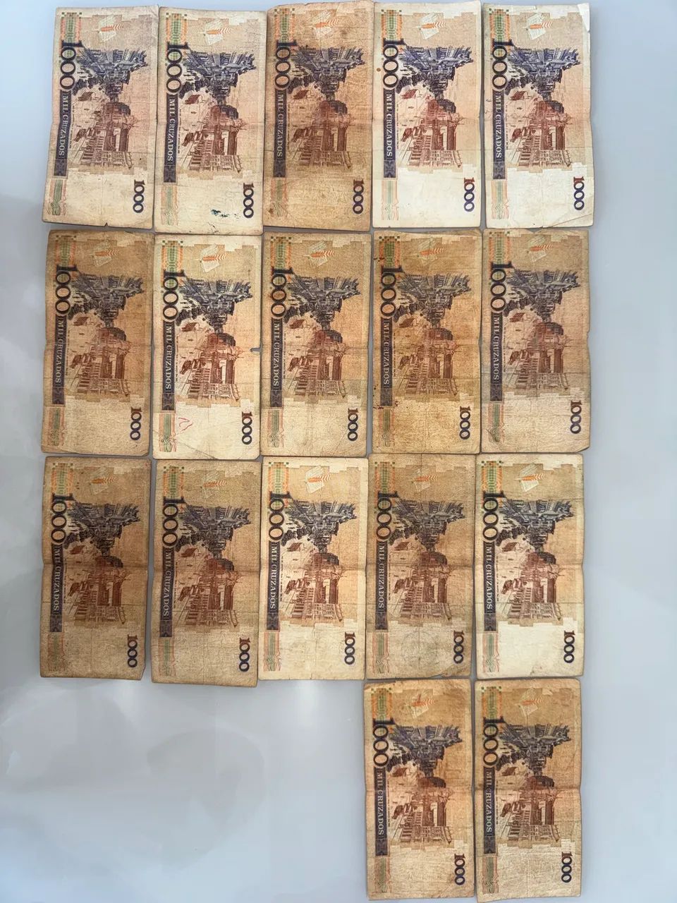 Pacote de cédulas de Mil Cruzados Machado de Assis - Foto 2