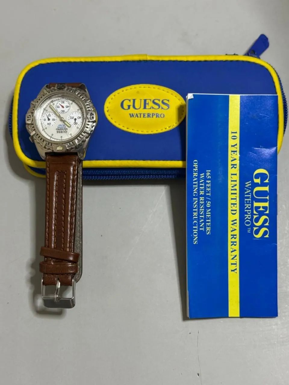 Relógio Guess Waterpro com Estojo e Certificado - Aceito cartão