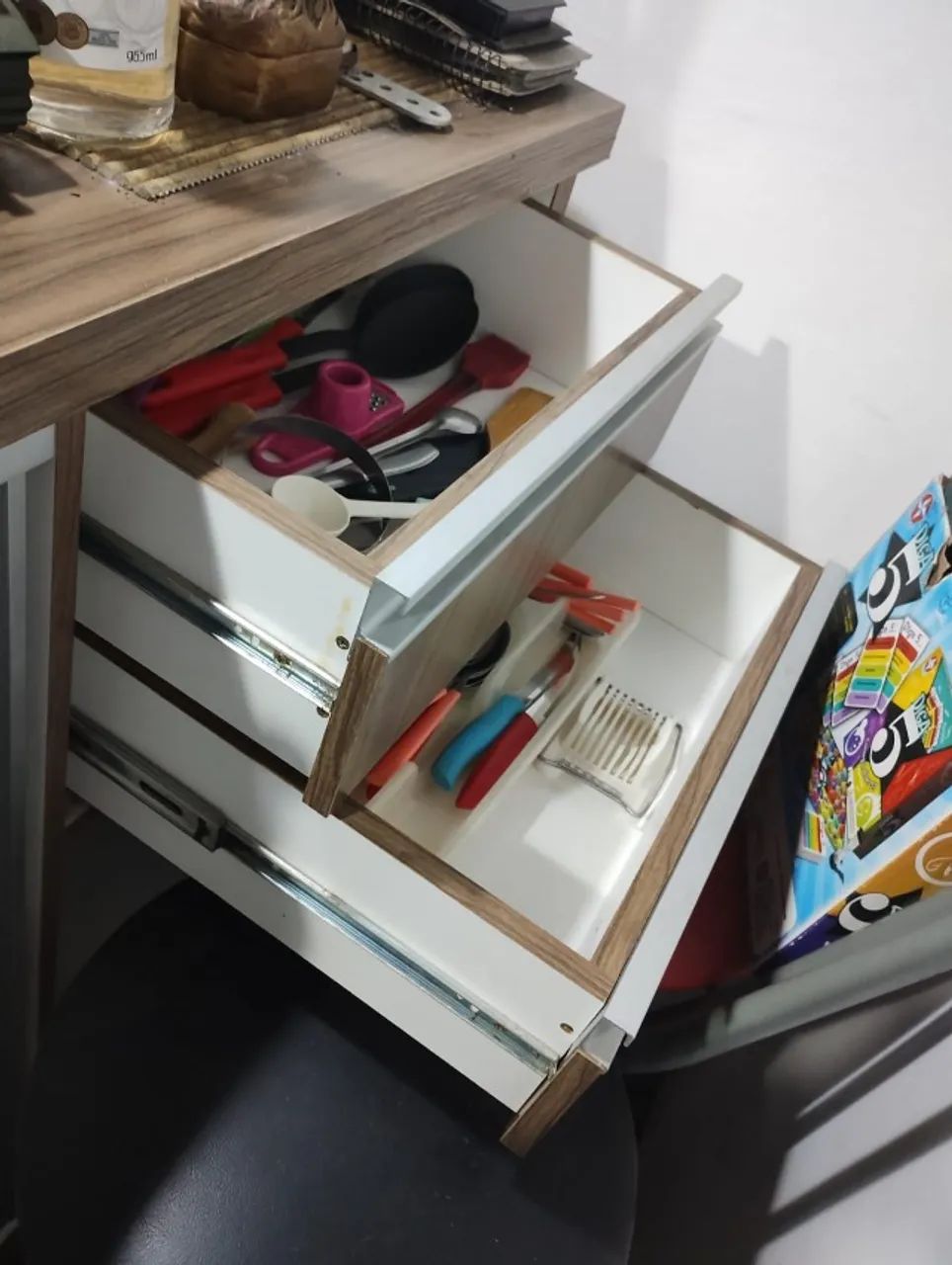 balcão sala e armário com baquetas - Foto 4