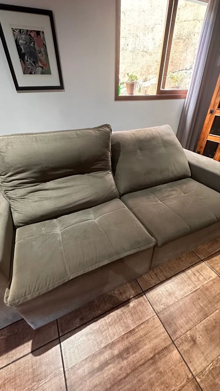 Sofá cama cinza  - Foto 5