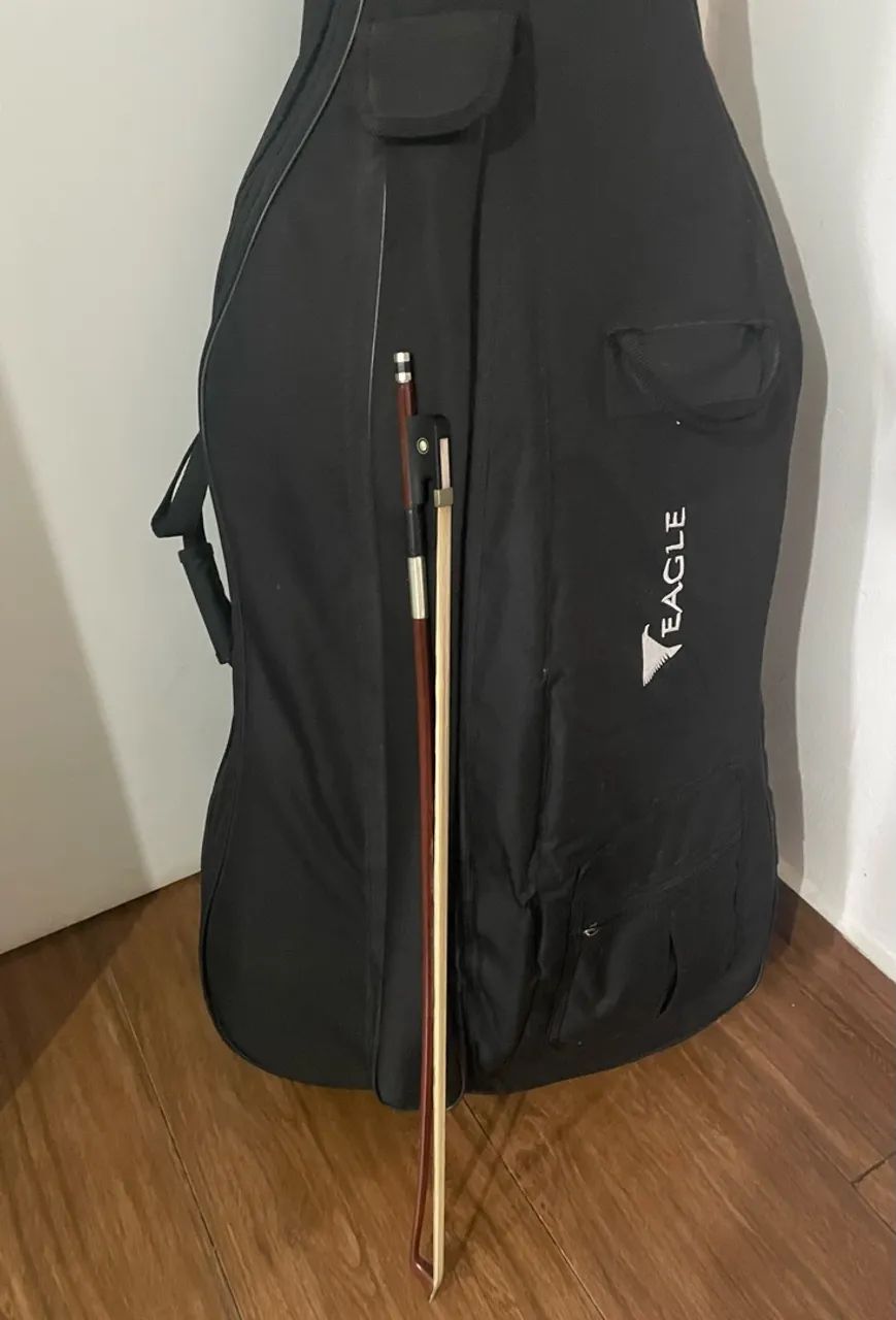 Violoncelo Eagle CE200 4/4 + Arco + Capa + Suportes - Foto 5