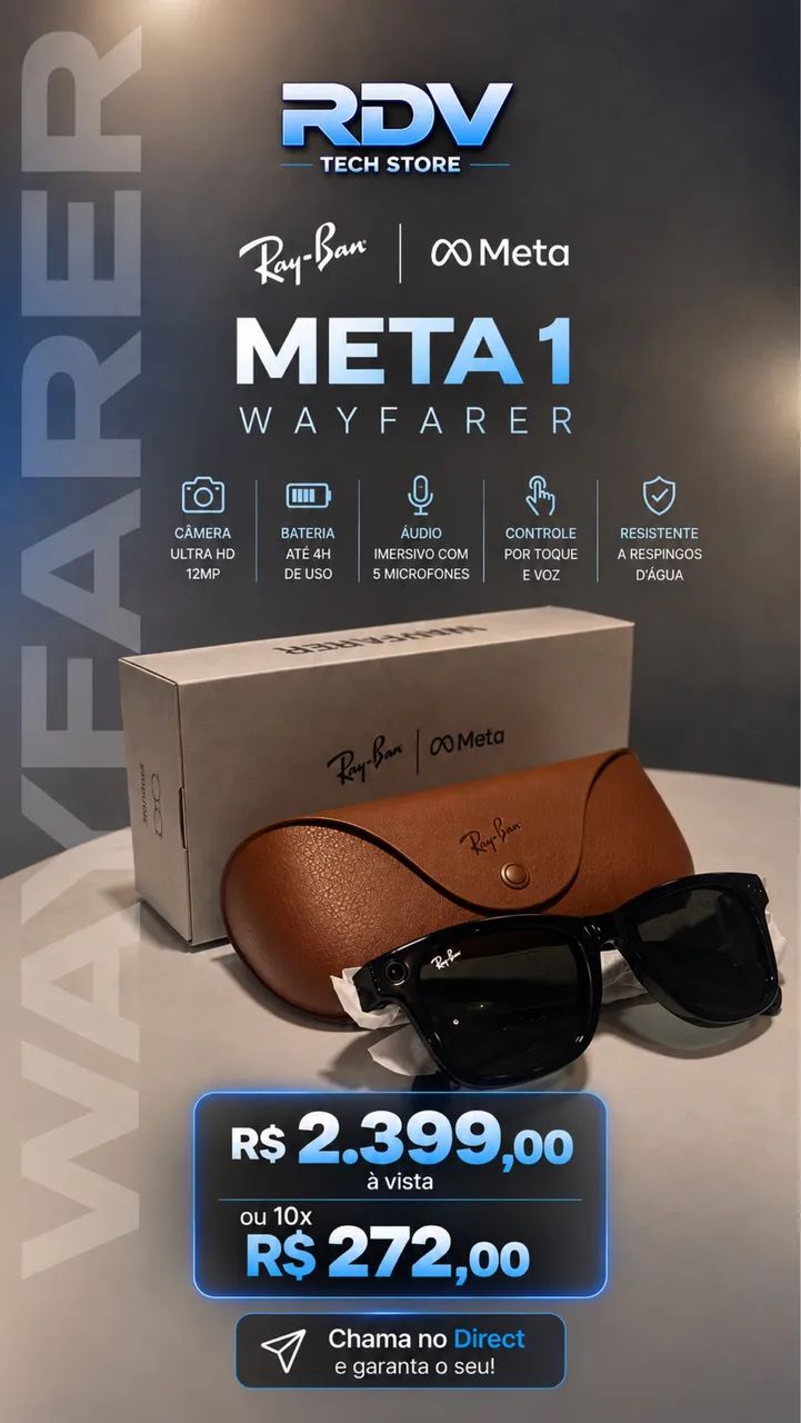 Óculos Rayban Meta 1