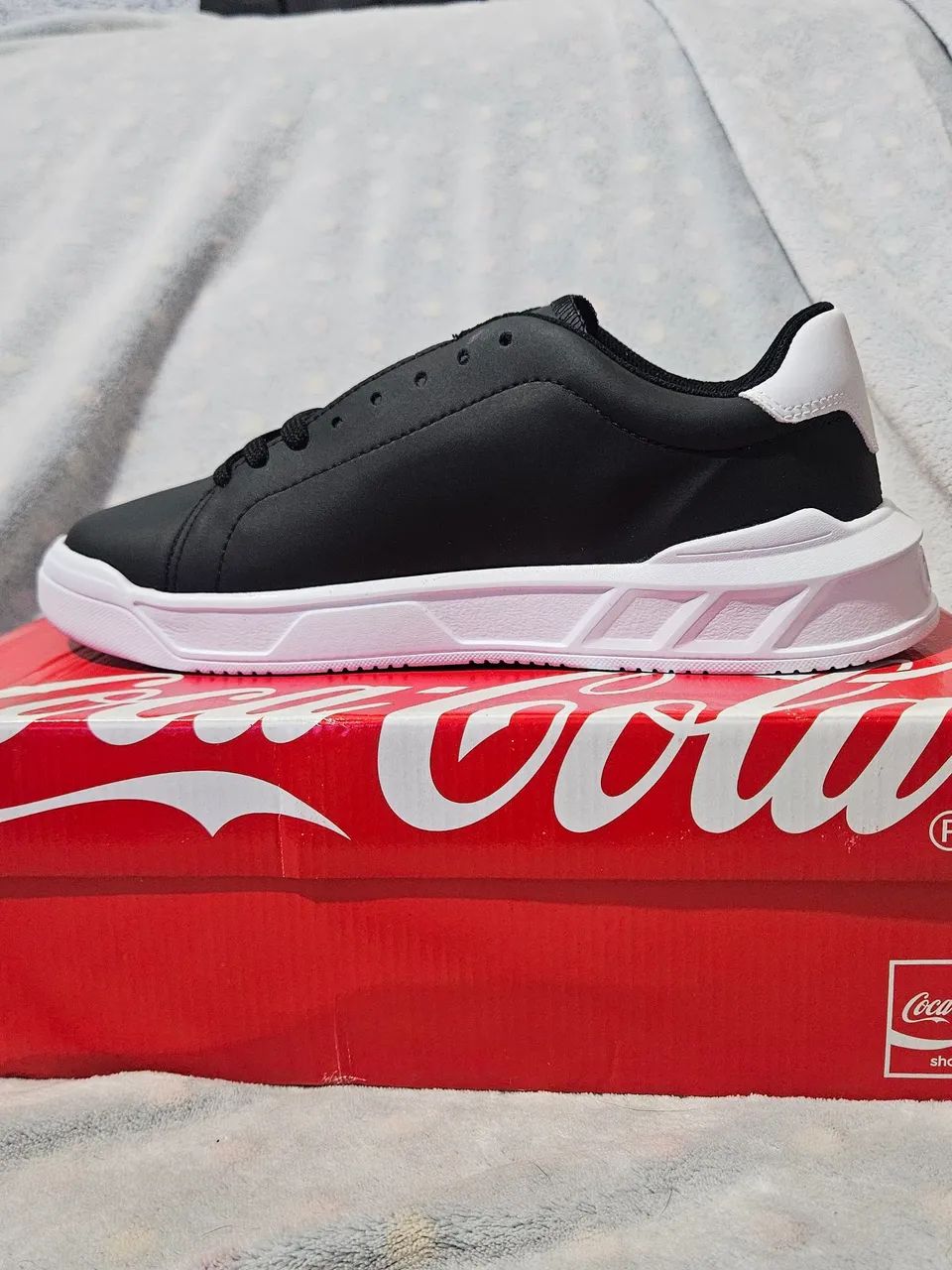 Tênis Material Resistente Coca Cola Lander Town Preto - Foto 3