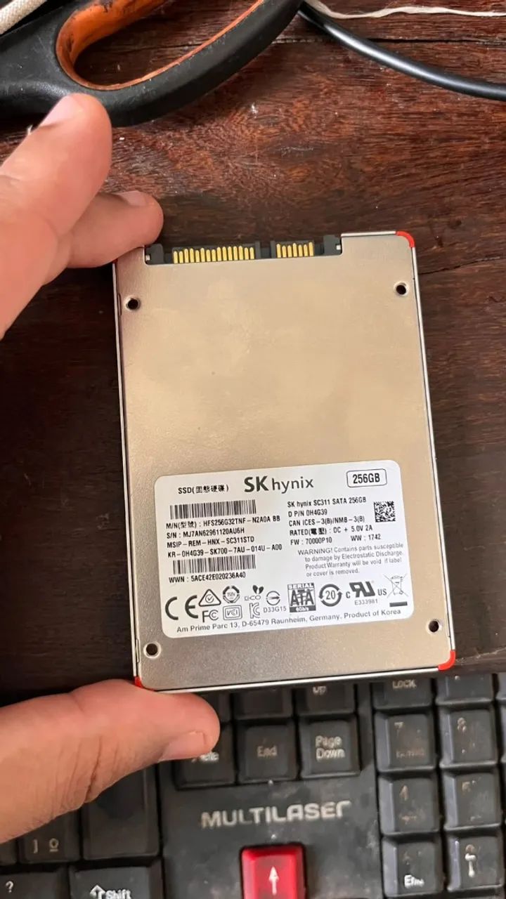 ssd 256GB saude 97%