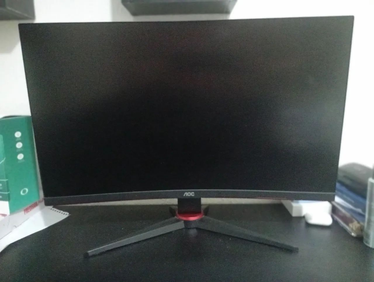 monitor gamer AOC 240hz curvo 27 polegadas 0.1ms e teclado mecanico switch red - Foto 3