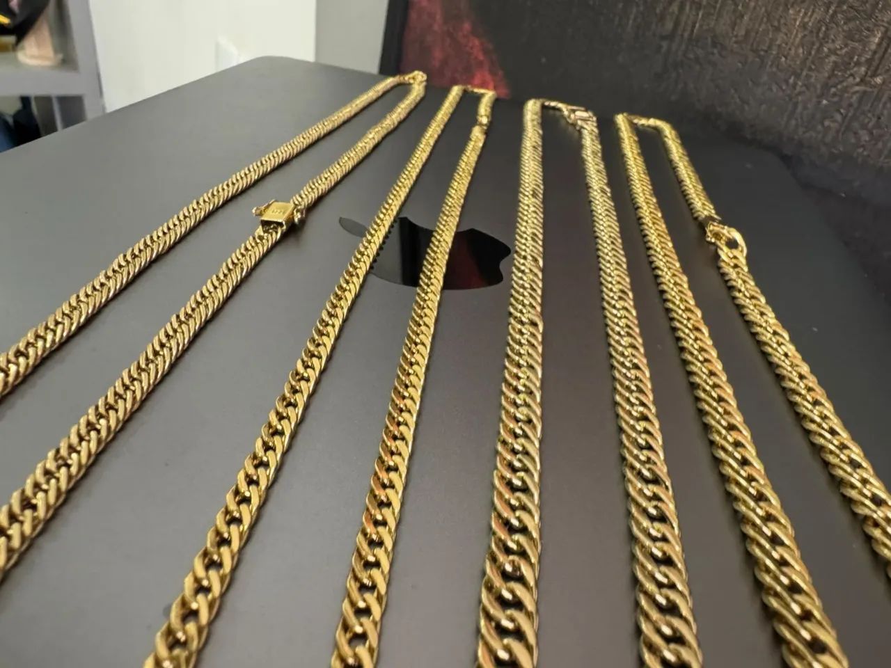 Corrente Groumet de ouro 18k procedência garantia eterna - Foto 2