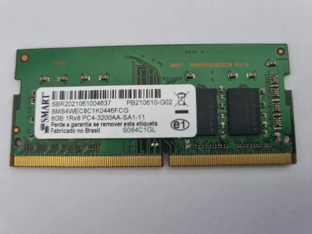 Memória RAM Notebook Smart 8GB DDR4 3200MHz (PC4-3200AA)