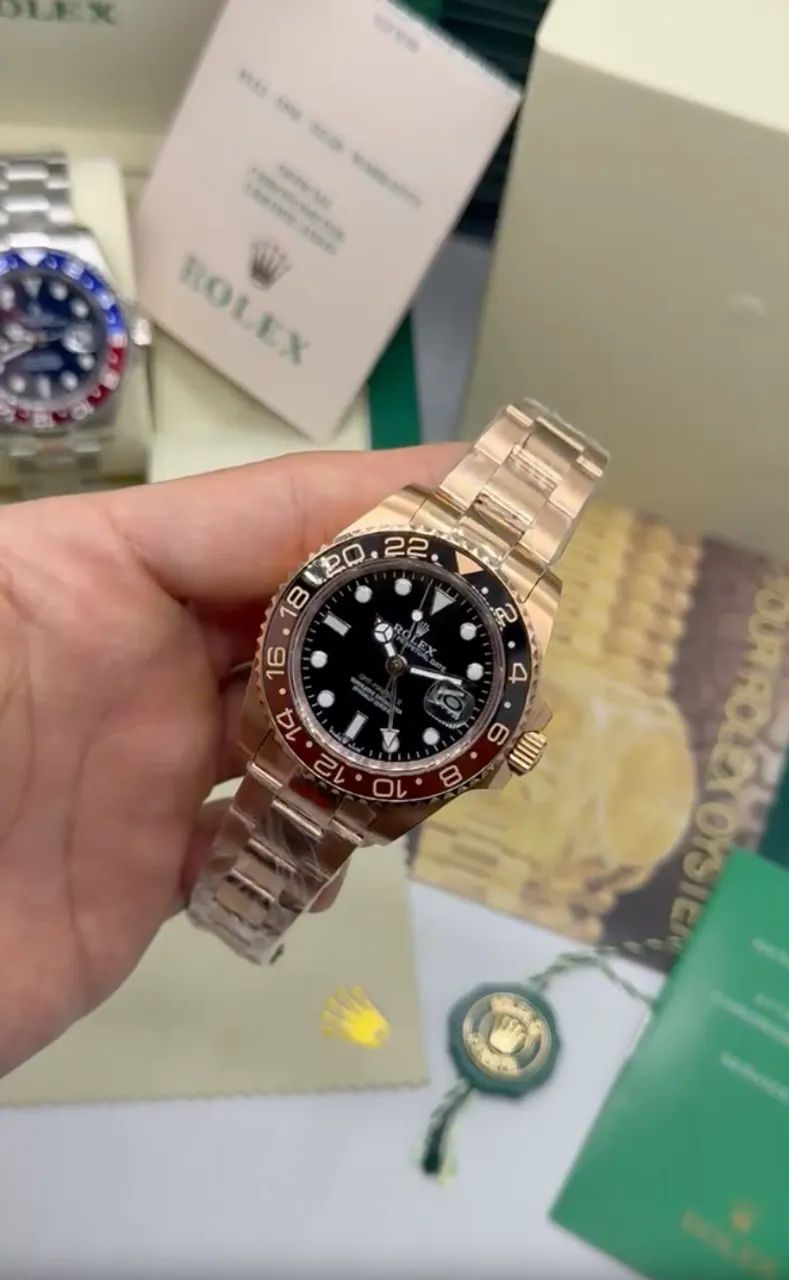 Rolex GMT Master II Rosé 40mm Automático
