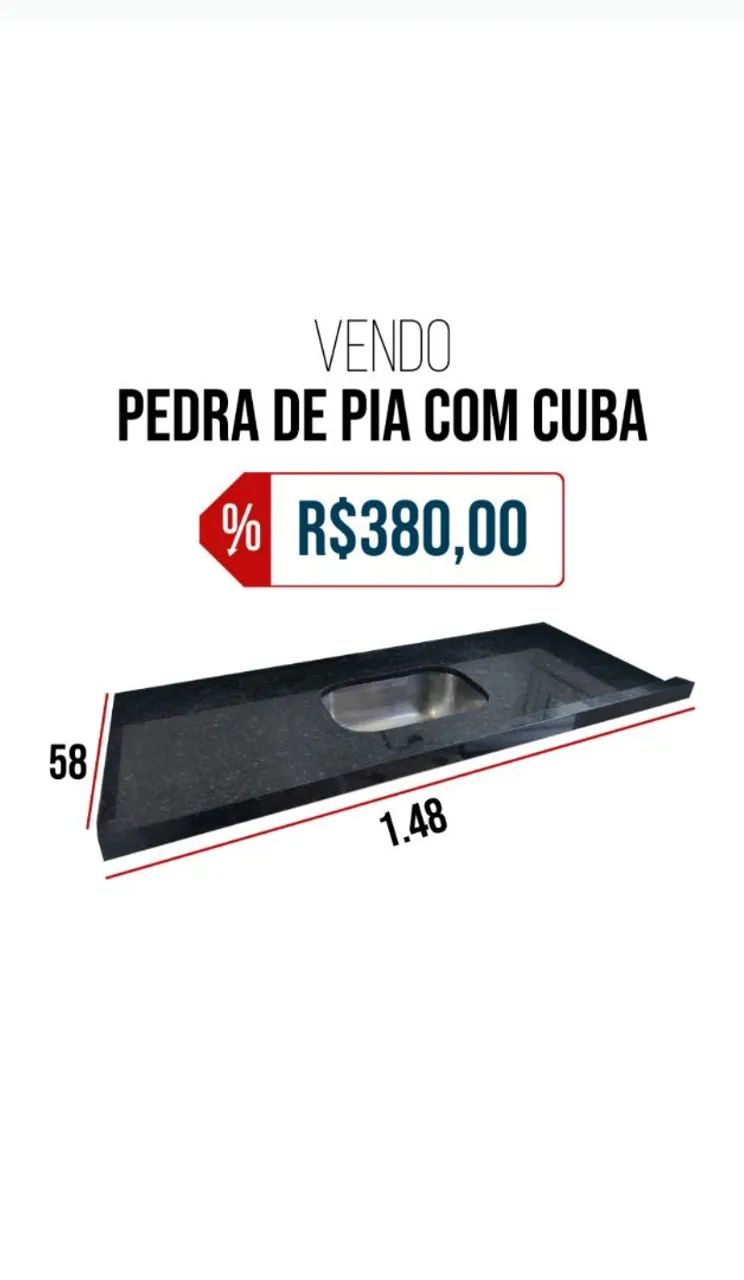 Pia com cuba