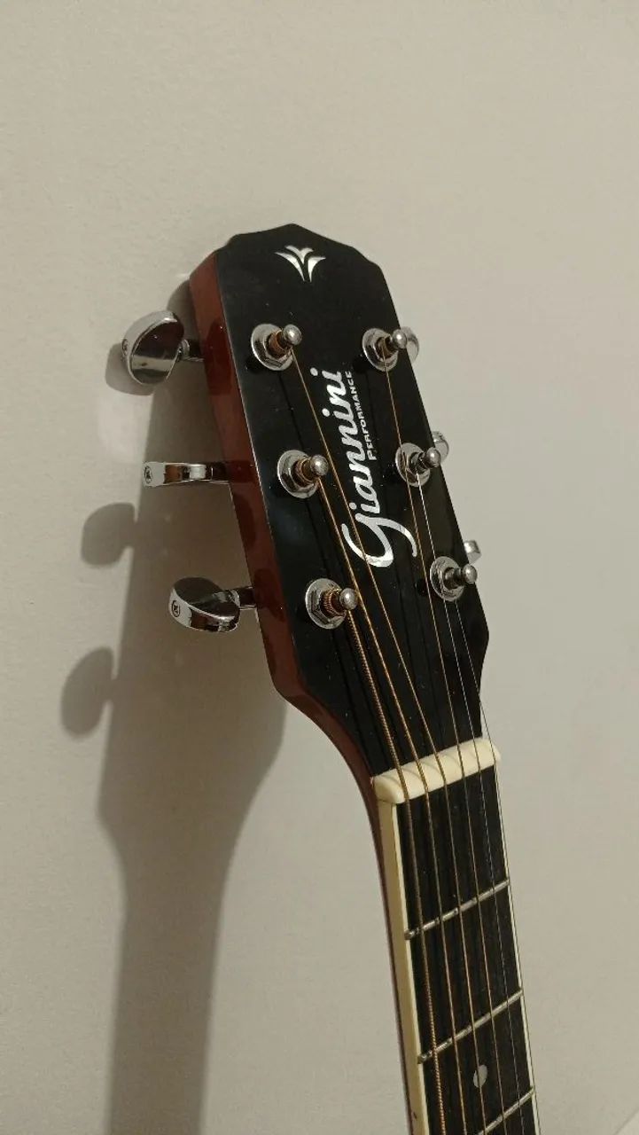 Violão Giannini GD-1 EQ 3TS - Eletroacústico (Também aceito trocas por um de nylon) - Foto 3