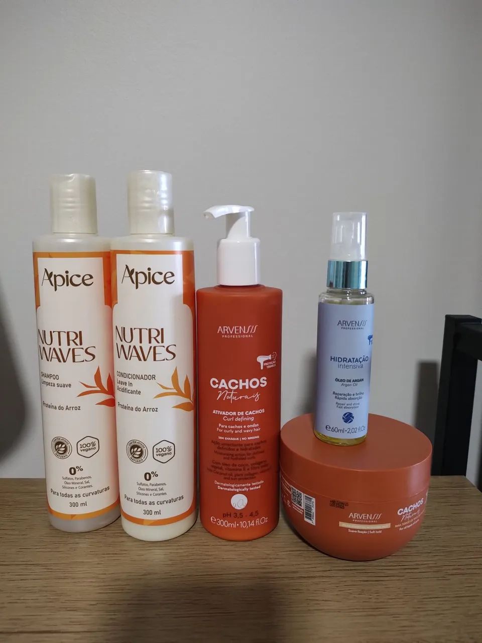 Produtos para cabelos ondulados 