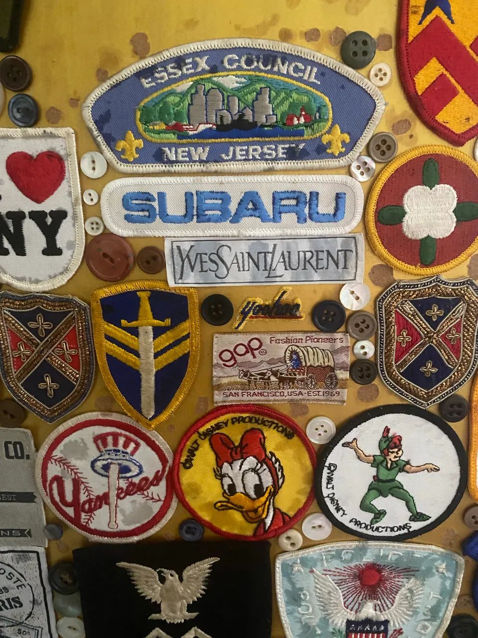 Quadro com conjunto de patch