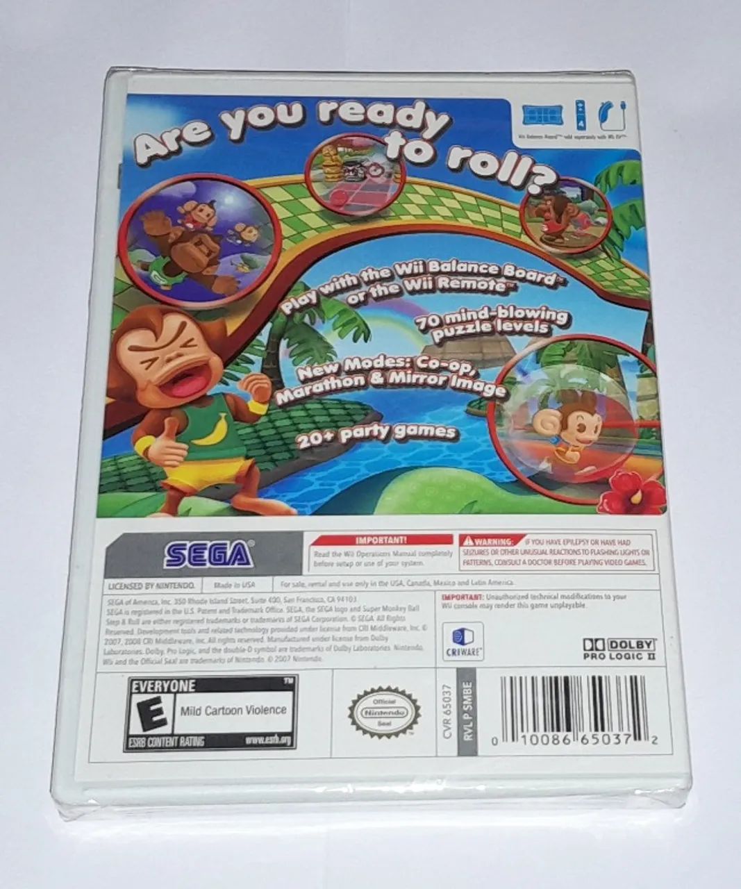 Super Monkey Ball Step E Roll - Nintendo Wii - Lacrado - Foto 2