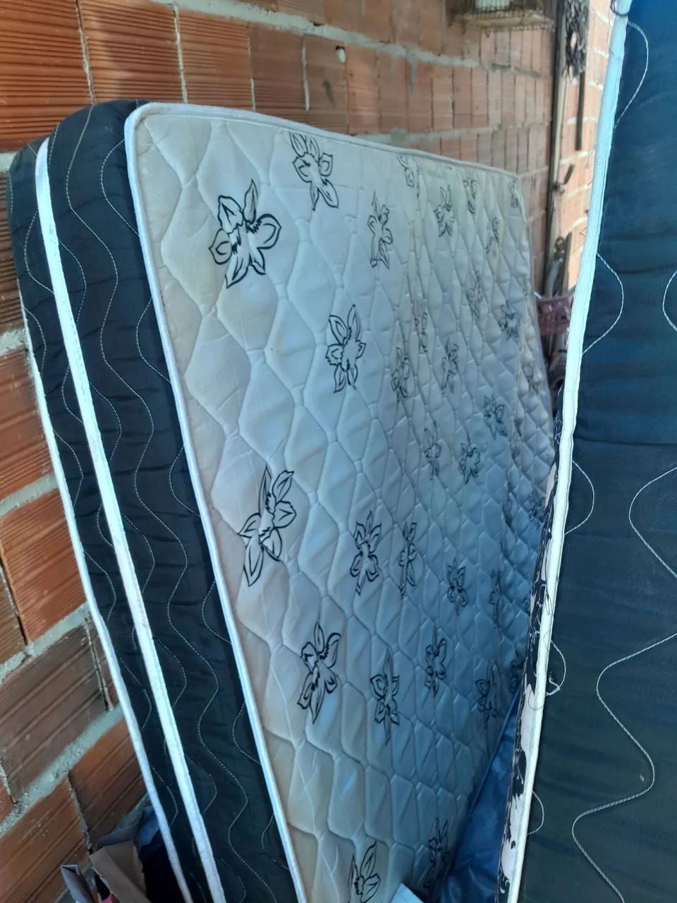 Cama box casal com colchão 