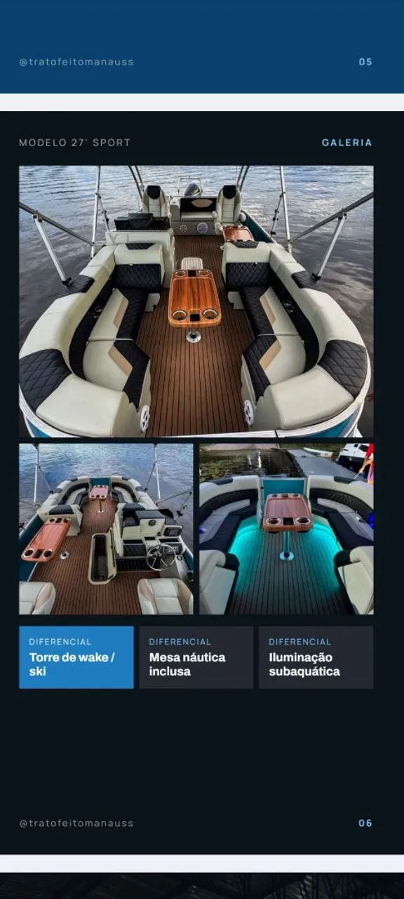 lancha pontoon 28 pes - Foto 6