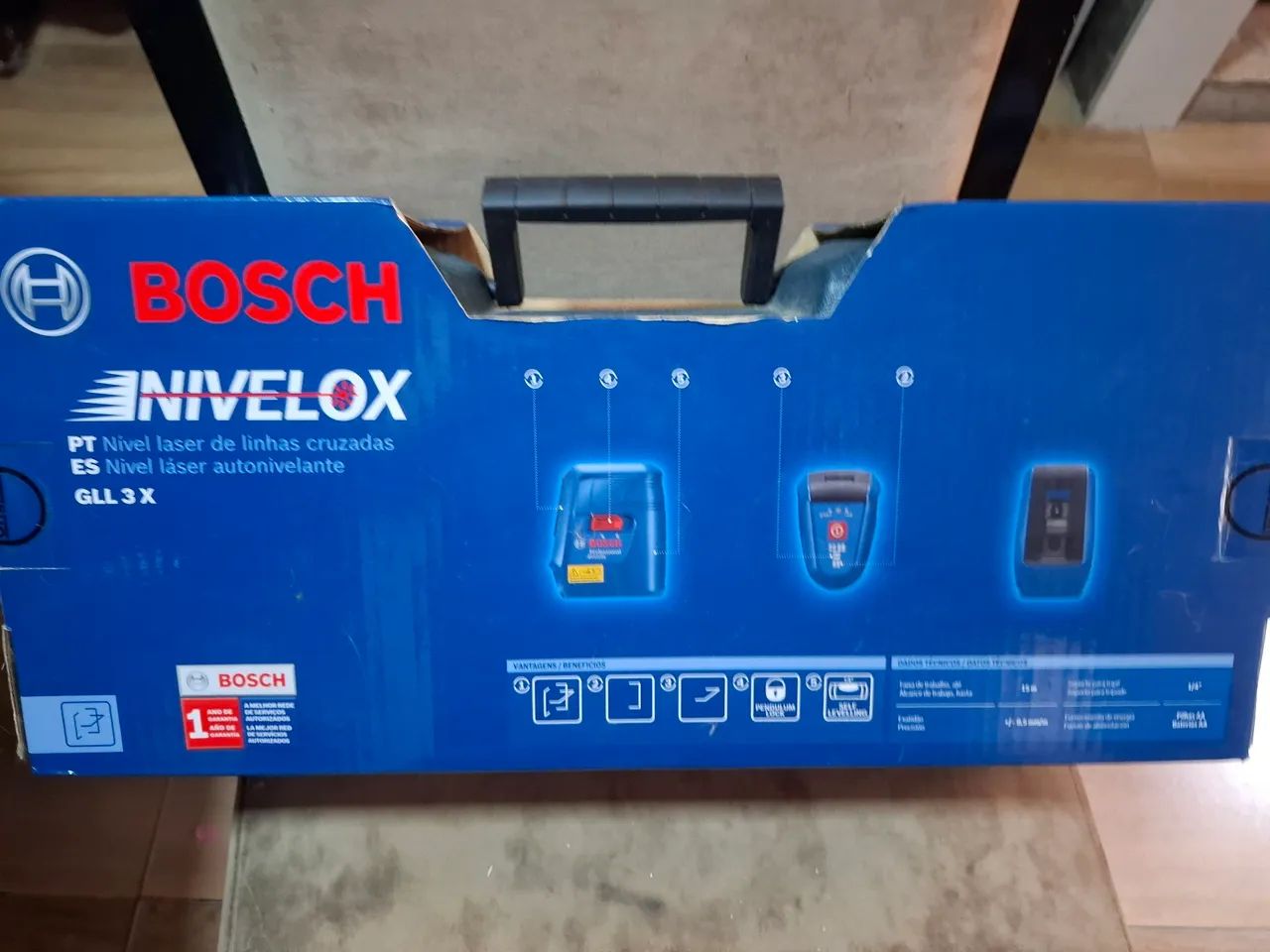 Nível a laser com tripé Boch
