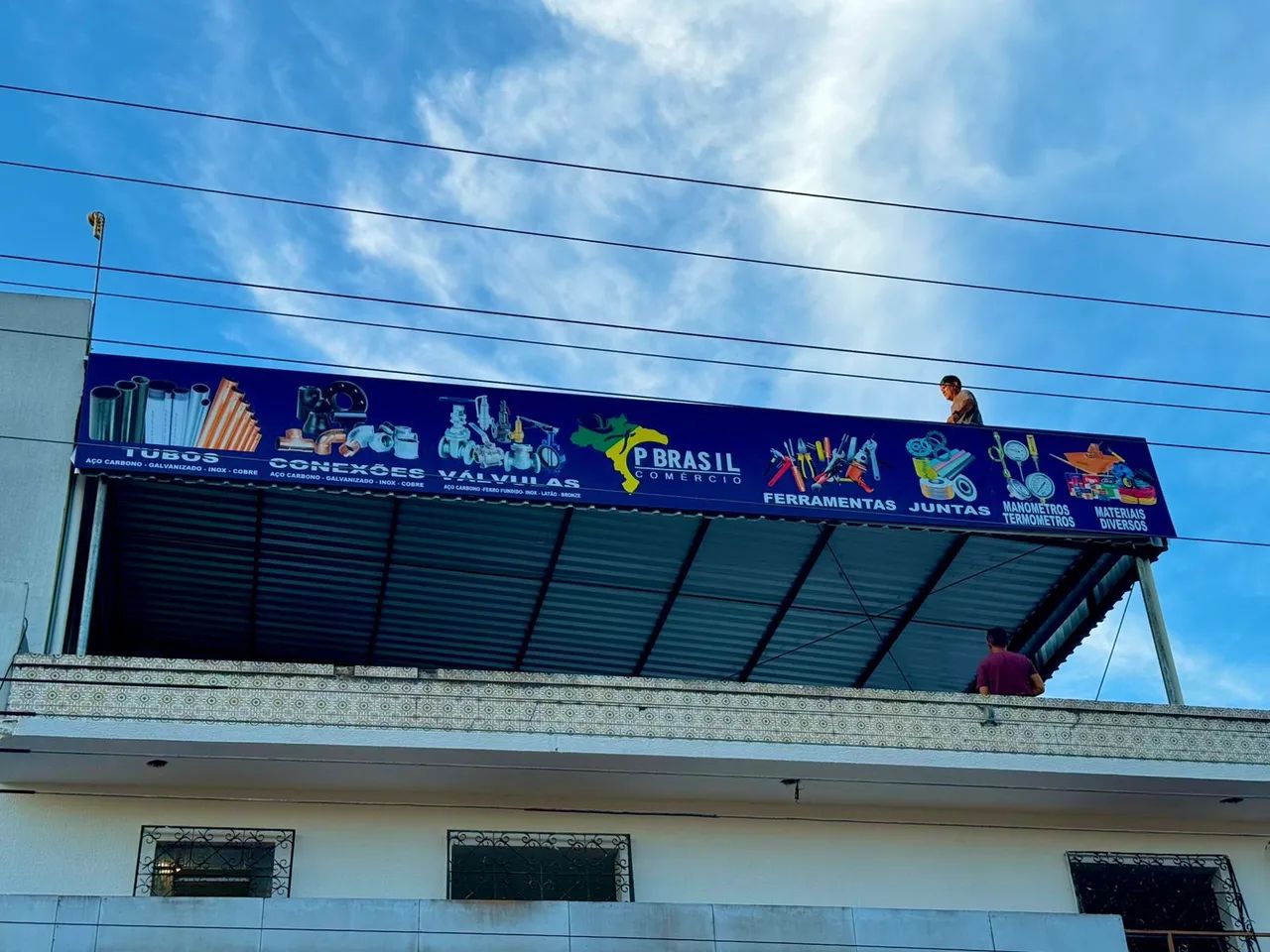 Fachada em ACM, letra com iluminação  - Foto 5