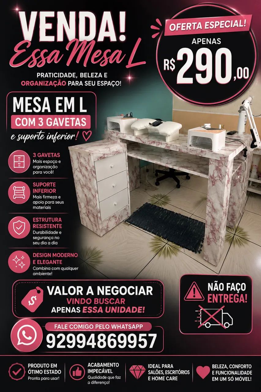 Mesa L manicure 