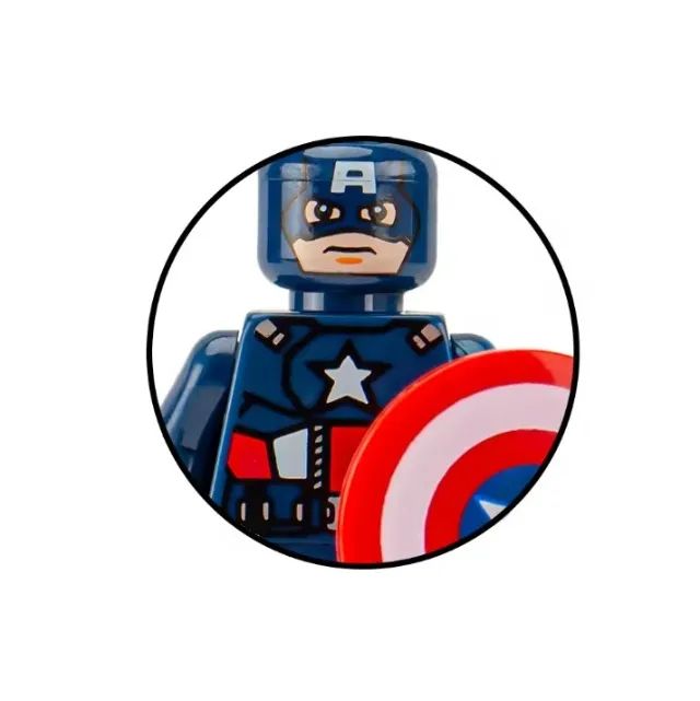Mini Figuras Blocos de Montar Heróis Marvel DC Vingadores X-Men Colecionáveis - Foto 5