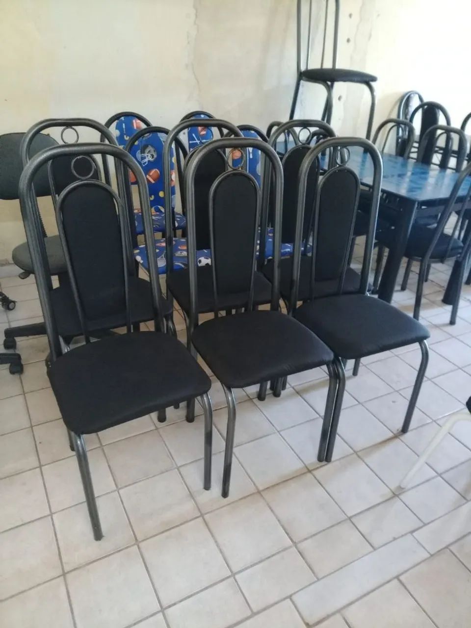 Conjunto de 6 cadeiras reformadas 