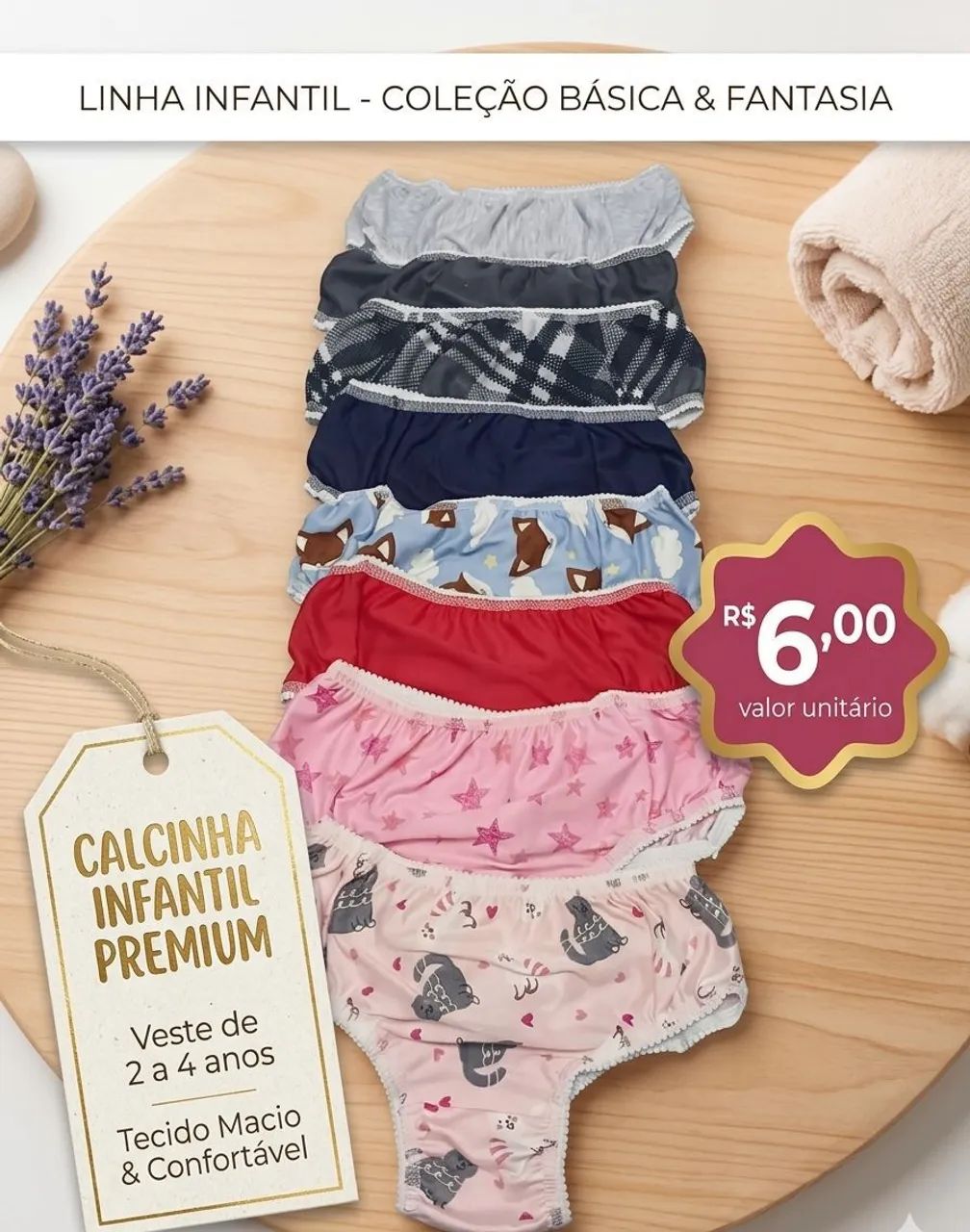 Calcinha infantil 
