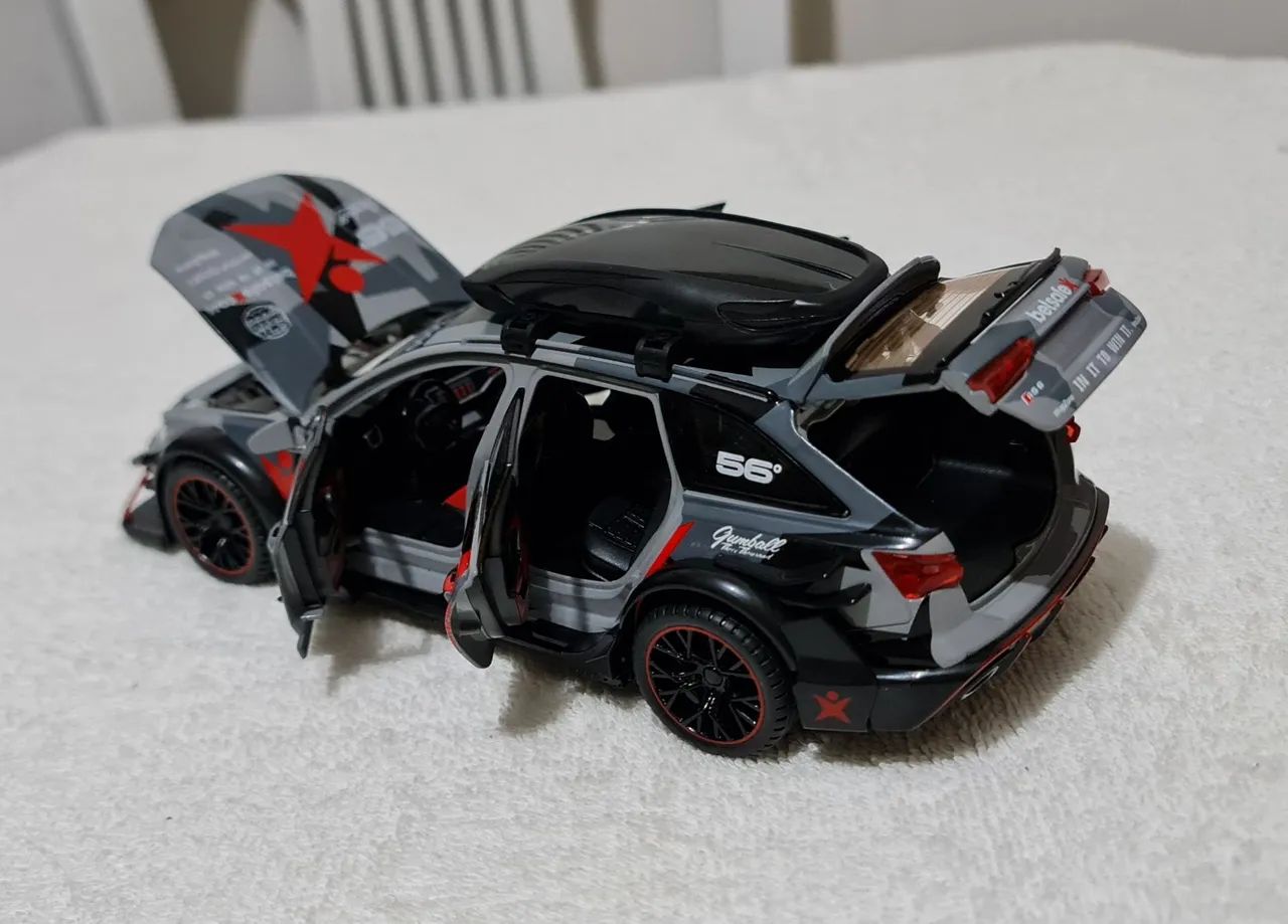 Carrinho miniatura Audi Rs6 escala 1/24 - Foto 3