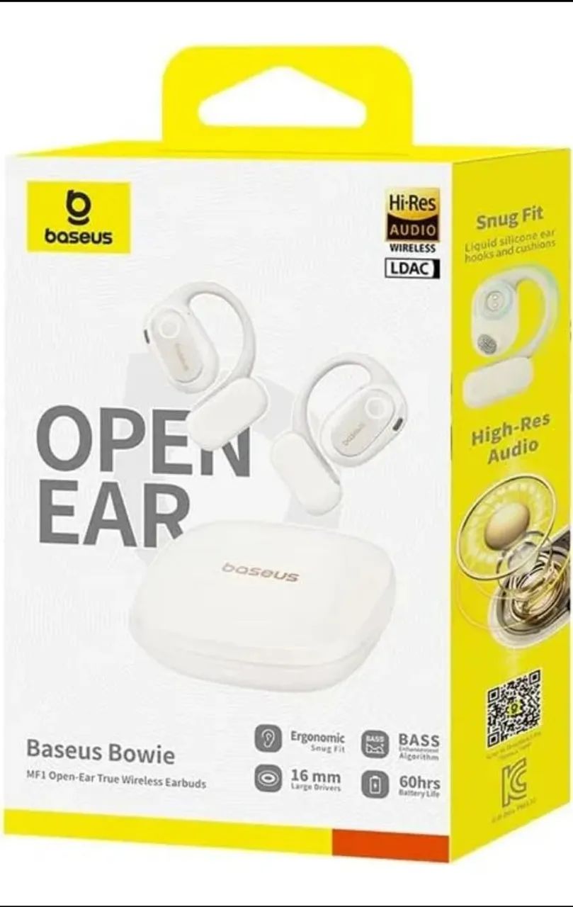 Fone de Ouvido Baseus Bowie NF1 60 horas branco - Foto 2