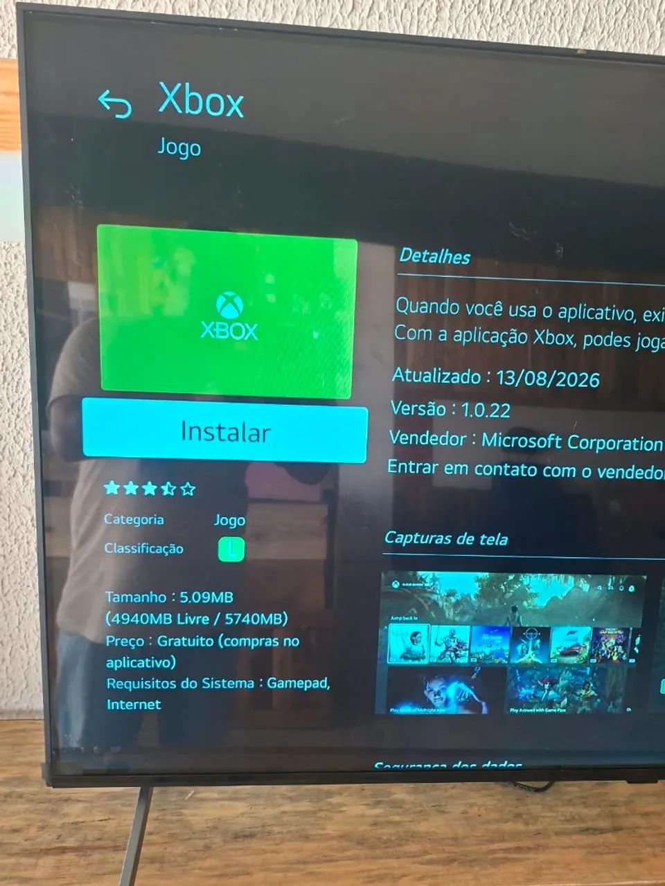 TV 55 polegadas smart com cabo controle todos apss YouTube e Netflix Bluetooth X  Box  - Foto 4