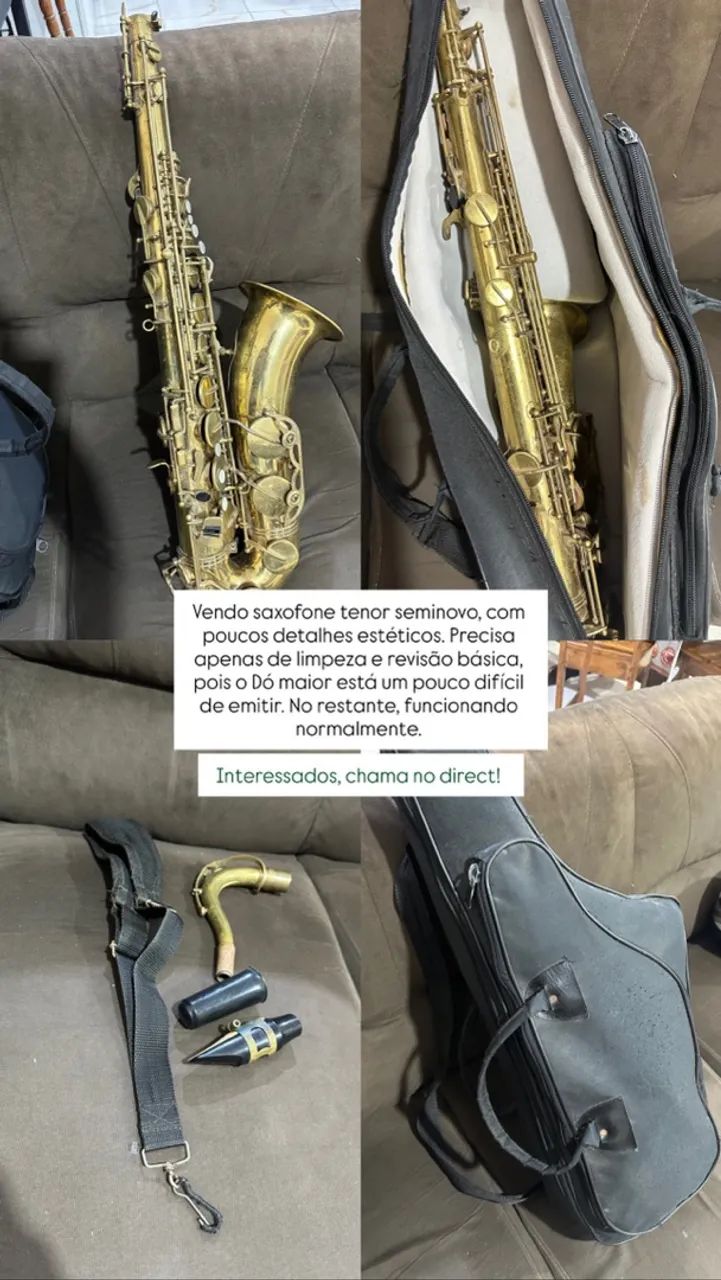Saxofone Tenor - Pra vender logo 