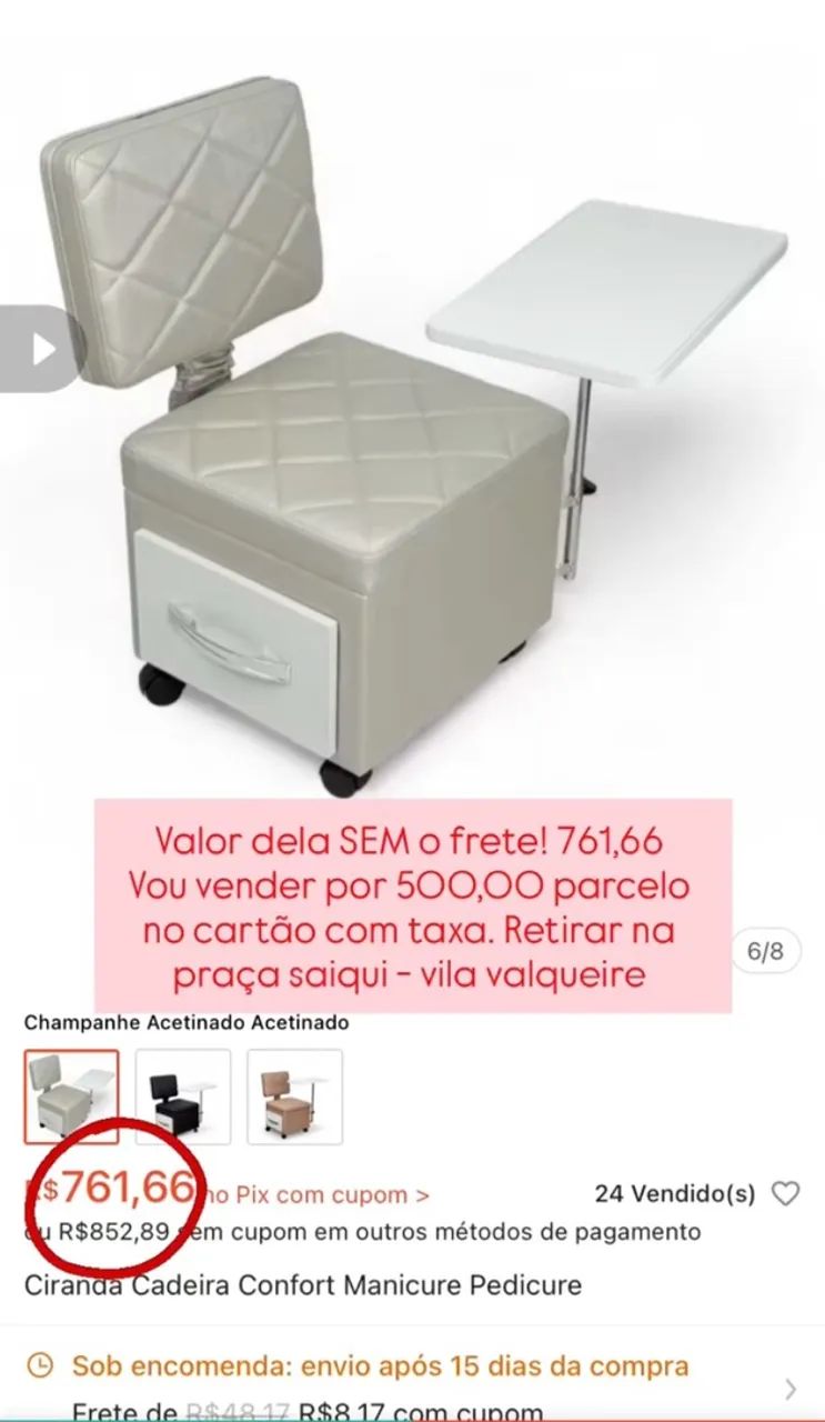 Ciranda Cadeira manicure  - Foto 2