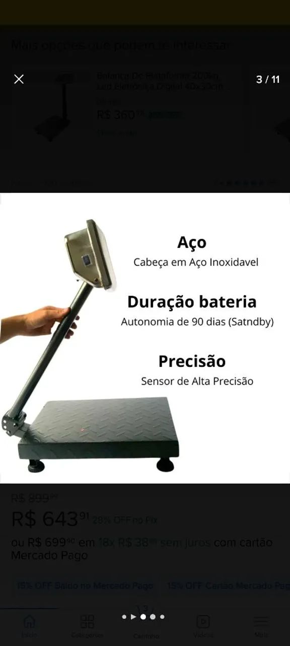 Balança Digital comercial 300kg promoção  - Foto 3