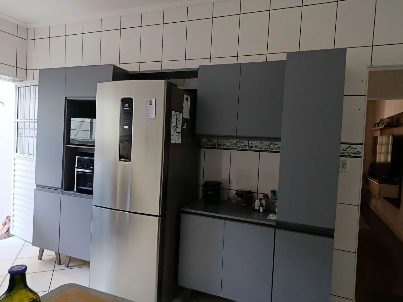 Armário de cozinha completo cinza. - Foto 4