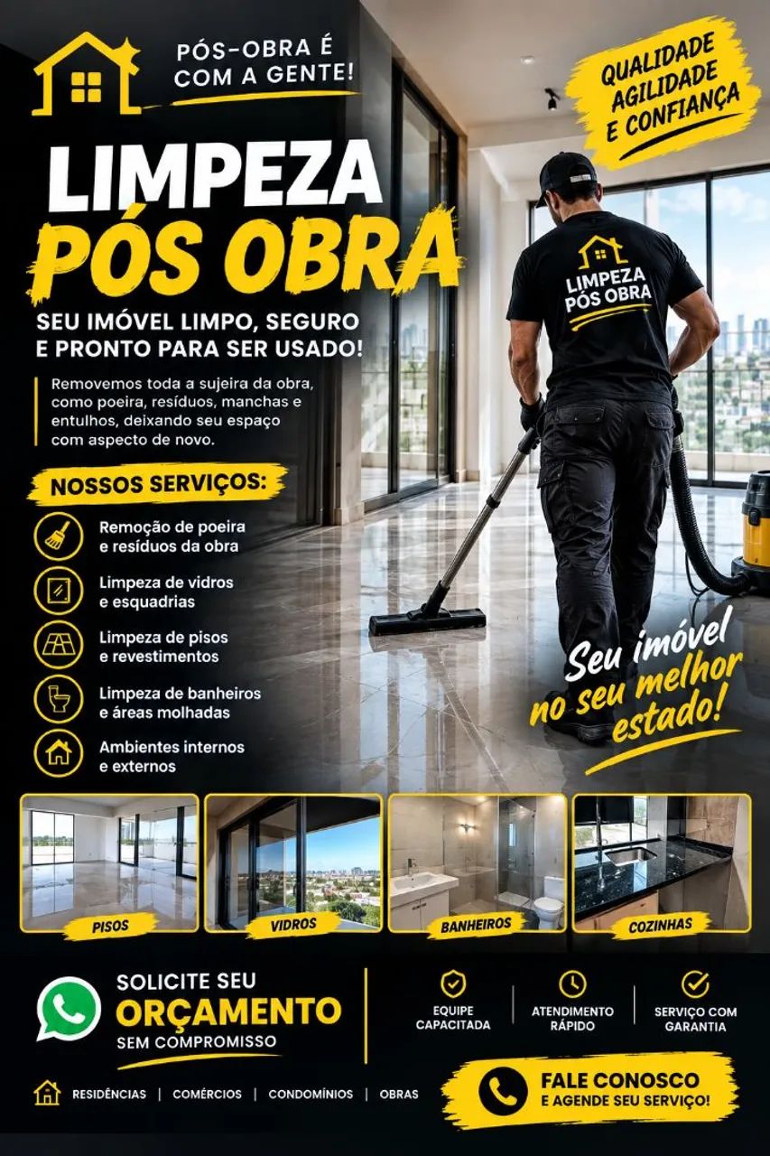 Limpeza pós obra 