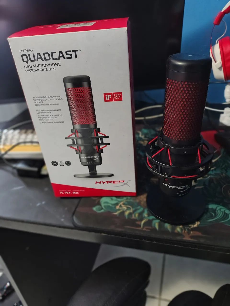 Microfone Gamer HyperX Quadcast 
