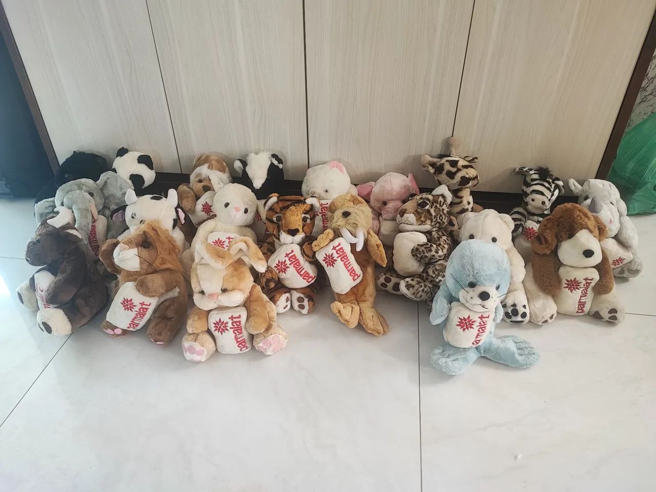21 Bonecos de Pelúcia Parmalat Originais