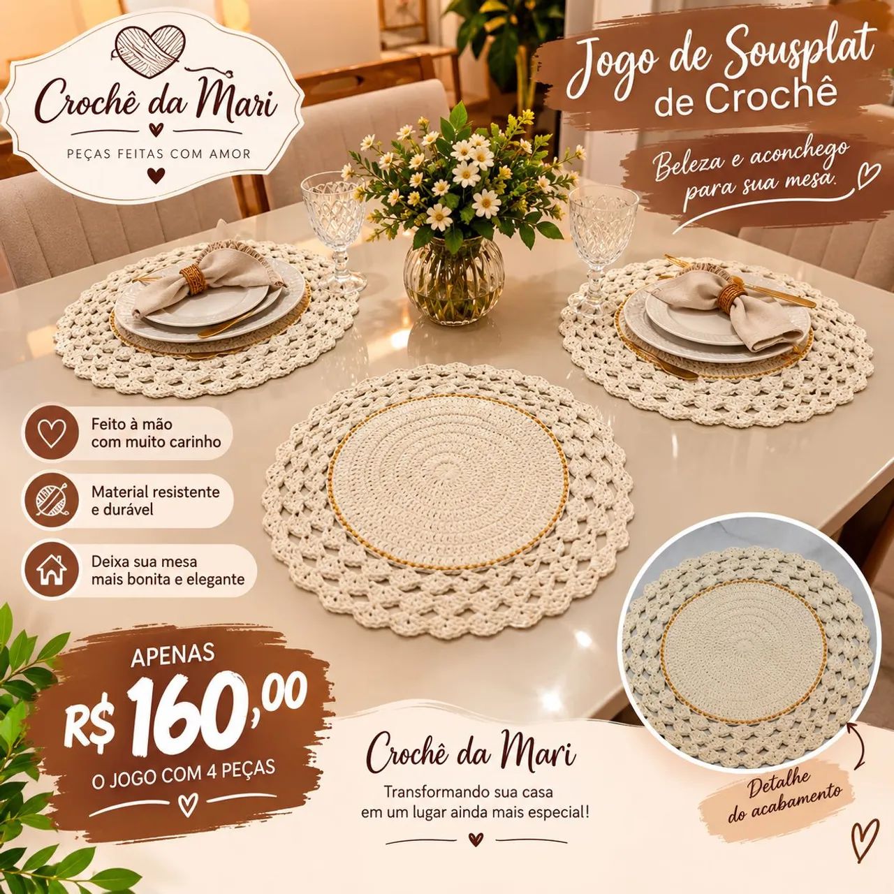 Crochê sob encomenda 