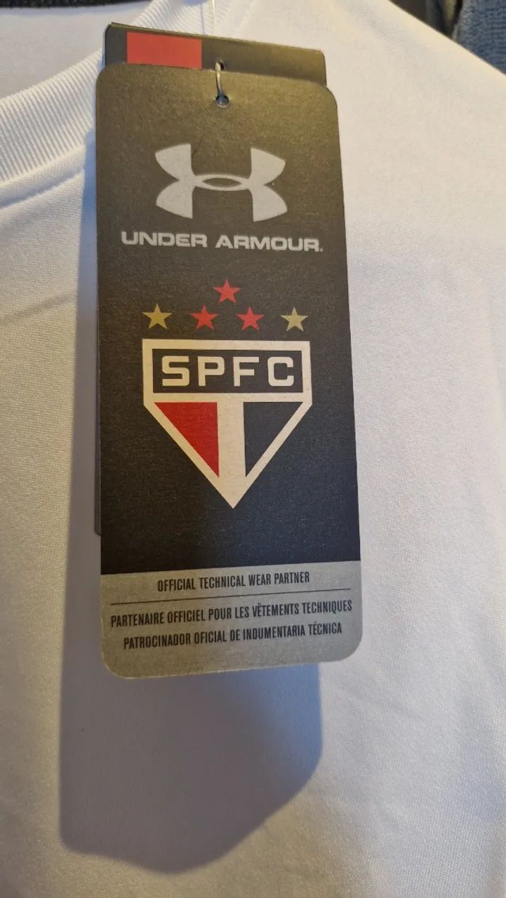 camisa masculina spfc 2017 under armour tam. p - Foto 4
