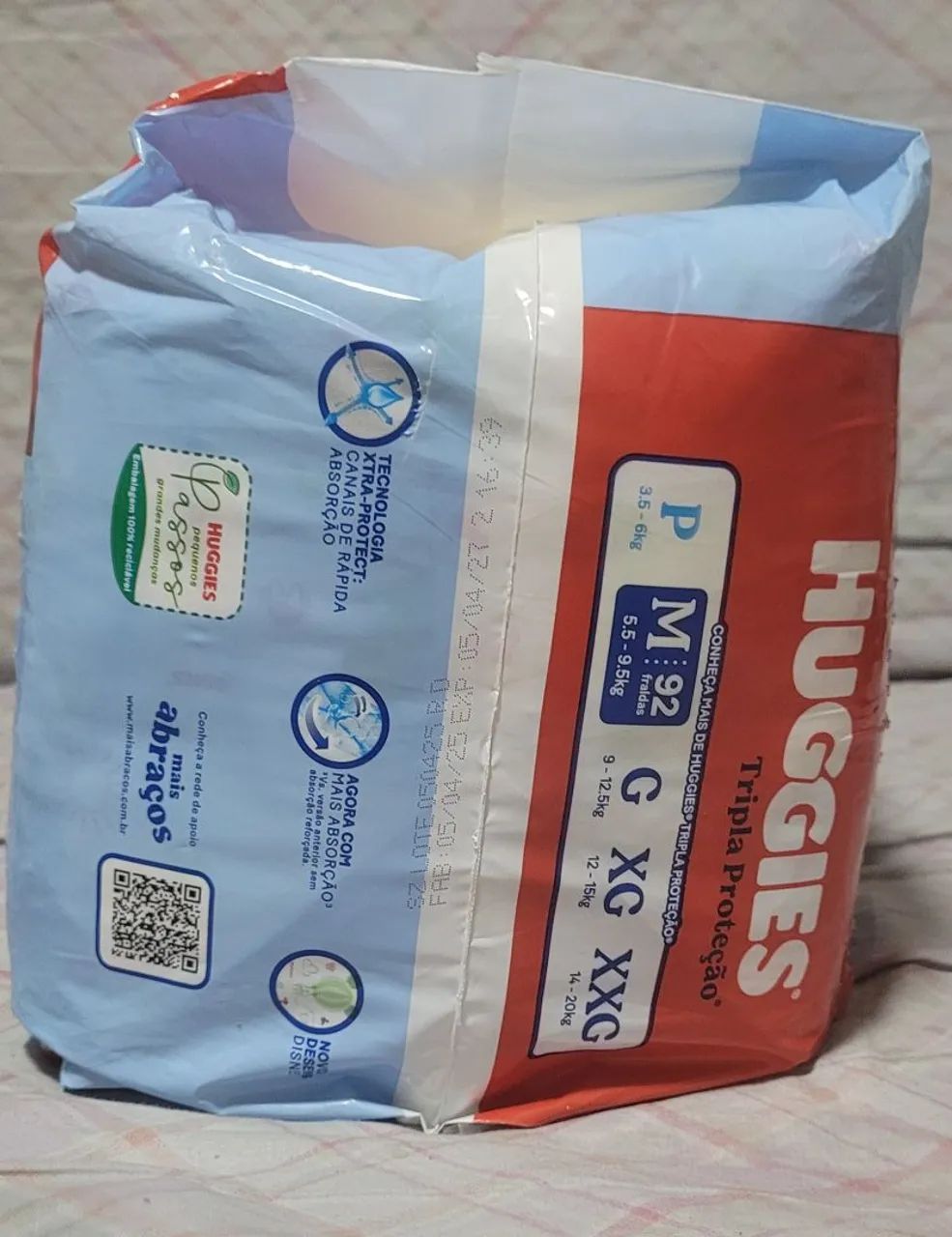 Fralda Huggies M - 92 unidades - Foto 2
